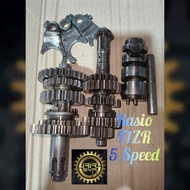 Racing Gear Ratio F1 F1ZR SS2 4 speed becomes 5 Speed 1st.14/34 or 35 or 36; 2nd.16/27; 3rd.19/24; 4
