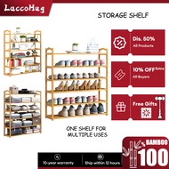 LaccoHug Bamboo Storage Shelf Shoe Rack Clothes Rack Book Rack  鞋架 衣架 置物架