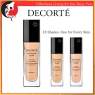 DECORTÉ ZEN WEAR GLOW | 24H Wear, 6-Proof Liquid Foundation | Luminous Thin-Film High Coverage, 11 S