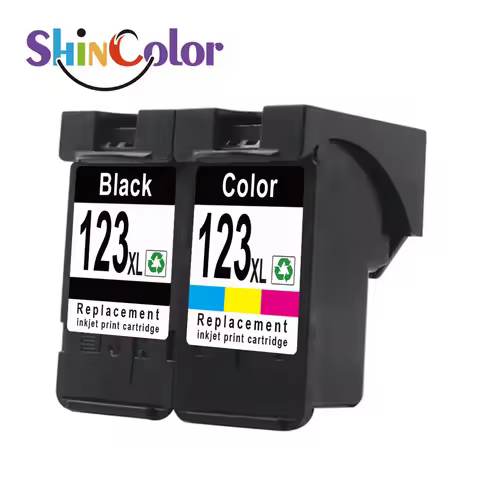 ShinColor 123xl Premium Color Black Remanufactured Inkjet Cartouche Ink Cartridge For Hp123 Hp123xl 