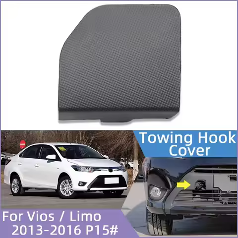 Front Bumper Towing Hook Trim Cover Lid For Toyota Vios Yaris Sedan Limo NSP15# 2013 2014 2015 2016 