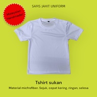 Sport Tshirt for kids baju sukan sekolah plain color microfiber jersi tshirt sukan tadika