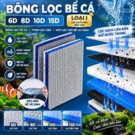Aquarium Filter Cotton 6D 8D 10D 15D Type 1 - Aquarium Filter Cotton, Sediment Filter Mat, Aquarium 