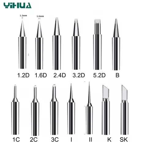 YIHUA 902 Series Soldering Iron Tip High Thermal Conductivity Long Lifespan with 995D+-I 938BD+-I 85
