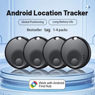 4PCS GPS Tracker Locator for Google Find My Devices Android Anti-Lost Bluetooth Smart Tag for Xiaomi