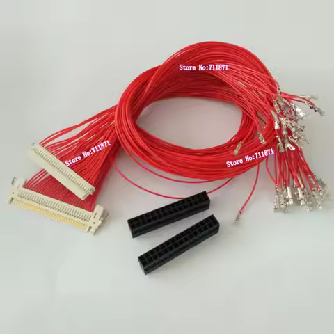 30Pin FI-X DF19 LVDS 1ch 2ch 6bit 8bit Custom Lcd Screen cable Line DF19-30S-1C FI-X30H FI-X30CL Lcd