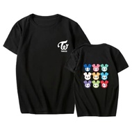 FUJUTANG Kpop Twice Unisex T-Shirt Twice Cartoon Shirt NaYeon Sana Mina Momo Tzuyu Dahyun Tee Shirt