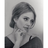 Super realistic face sketch painting gift similar to 1st anniversary