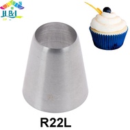 [H&L Dec] R22L Round Piping Tip Decorating Nozzle Pastry Tips Fondant Cake Pastry Tool {vn}