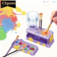 C5GOON Lazy Painter's Brush Washer Automatic Water Change Paint Brush Cleaner Children's Art Paintin