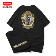 Kaos Pilotter Wayang Piloter Karyawan Tuhan - Baju Distro Art Abstract Motor Racing Herex | Aigostor