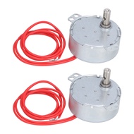 Myhome-sg 2Pcs Micro Motor CW/CCW Direction Synchronous Electric Transmission Parts AC12V 8‑10R/MIN 