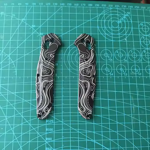 1 Pair Custom Made Aluminum Alloy Handle Scales For Benchmade 940 Osborne Knives