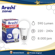 CAHAYA PUTIH Arashi ZONE 9Watt LED Lamp / ARASHI ZONE 9W LED Light Bulb White Light 1 YEAR WARRANTY 