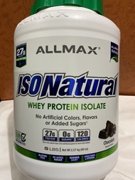 ALLMAX IsoNatural Whey rotein Isolate 增肌奶粉/分離乳清蛋白粉 Chocolate 5lbs 朱古力味 5磅