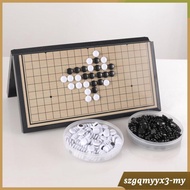 [ Go Chess Board Game Set Foldable Chinese Chess for Holiday Camping