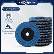 LOONPON Sand Hundred Page Grinding Wheel - Blue (3")