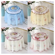 STMQM 2 Pcs Printed Lace Dust Cover for Pressure Cooker Round Cloth Cover for Rice Cooker Home Decorative Rice Cooker Ac