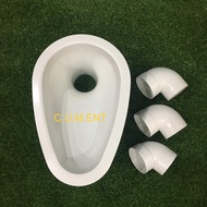 Tandas Plastik Cangkung / Mangkuk Tandas Plastik / Plastic Toilet Bowl (TECHPLAS)