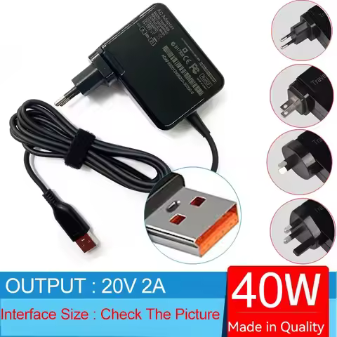 20V 2A Laptop Ac Adapter Charger For Lenovo Yoga 3 Pro 700 (Only Core i3 i5) 13-5Y70 5Y711 11-5Y10 M