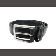 ISETAN MEN'S Belt black leather Direct from Japan Secondhand