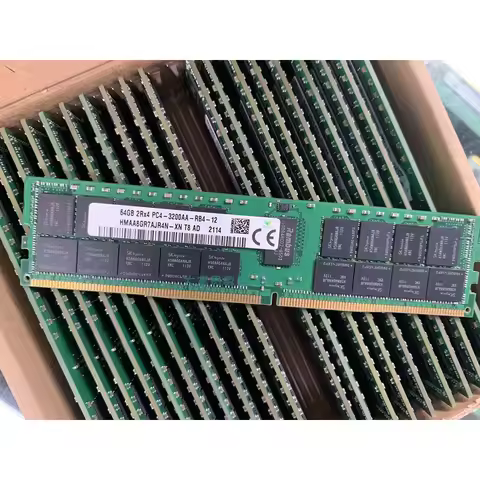 1PCS HMAA8GR7AJR4N-XN 64G 2RX4 PC4-3200AA REG ECC Server Memory