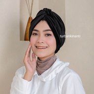 Turban Beludru Simpul Instan Dewasa/Turban Pesta