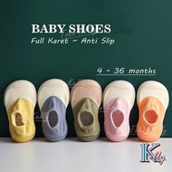[M38] Baby Shoes 4 Months To 3 Years Full Rubber antislip Baby Socks Shoes 2 Colors