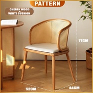 PATTERN Nordic Rattan Chair Style Armed | Home Balcony Leisure Dining Chair