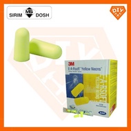 SuperDIY 3M 312-1250 Yellow Neons Uncorded Earplugs,Polybag,33DB Ear plug Safety Soft Sponge Foam Ye