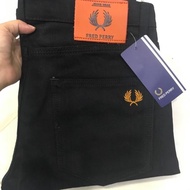 SELUAR FRED SLIM FIT STRETCH SLIM FIT SUPERBLACK / SELUAR JEANS SLIM FIT / JEANS HITAM / JEANS KAIN 