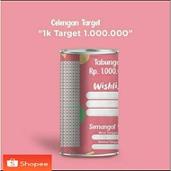 TARGET PIGGY BANK 1 THOUSAND TARGET 1 MILLION PERMANENT OPEN-CLOSE PIGGY BANK JUMBO CHARACTER 20X10 