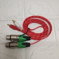2 XLR Female canon to 2 rca male 1.5m high quality Cable