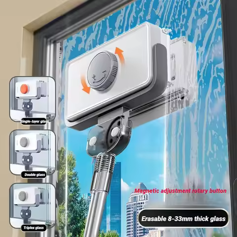 Window Cleaner JOYBOS Unlimited Adjustable Magnetic Glass Professional Double With Telescopic Rod Wi