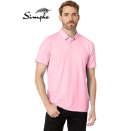 SIMPLE Men's drifit t shirt Unisex Quality korea fashion LIGHT PINK color polo Shirt