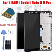 Smart Phone LCD Display Touch Screen Replacement Digitizer + Frame For Xiaomi Redmi Note 5 / Redmi Note 5 Pro Black/White