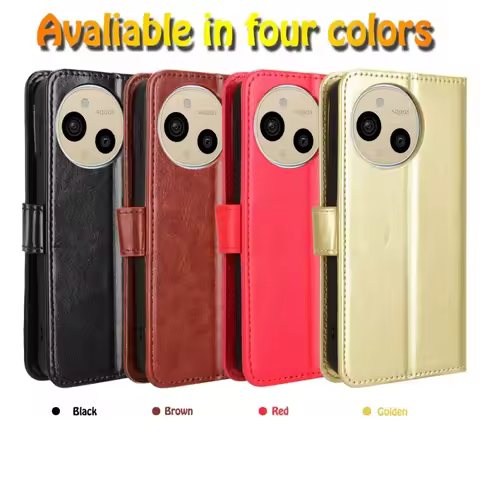 For Sharp Aquos Sense9 SH-M29 2024 Case Luxury Wallet Book Stand Leather Phone Shell Back Cover For 