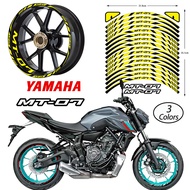 YAMAHA MT-07 Reflactive Sticker 17Inch Wheel Hub Waterproof Decal Motocycle Inner Ring Beautifle Durable Rim Applique MT-07 Sports Streetcar