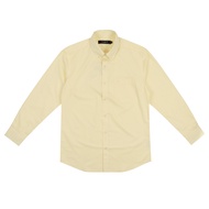 OASIS Masterpiece เสื้อเชิ้ตชาย แขนยาว กระเป๋าอก ผ้า cotton รุ่น MPWLC-4761 สีดำ เหลือง กรมท่า เง