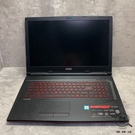 『澄橘』MSI GL73 17吋 i7-9750H/8G/256GB SSD/GTX1650 黑《二手 無盒》A68378