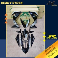 [READY STOCK] COVERSET/BODYSET HONDA RS150/RS150R V1 WINNER 150 (33) BLACK (STICKER TANAM)