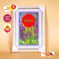 *FAST SHIP*Frame Gambar 8x12(8RW saiz) Pearl White berkualiti
