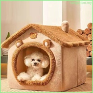 RAN Lovely Cats House Bed Detachable Cushion Small Dog Cats Sleep Bed Dog Kennel