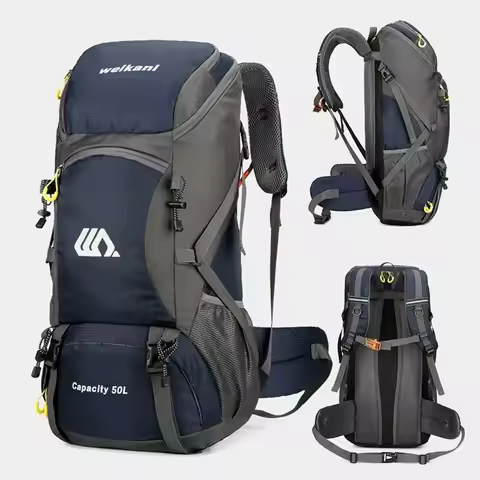 50L Travel Backpack Camping Bag For Men Large Hiking Bag Tourist Rucksack Waterproof Outdoor Sports