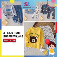 Newborn Pyjamas Baby Sleepsuit Long Sleeve Set Baju Tidur Bayi (BM003)