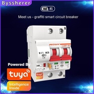 Byssherer Smart WIFI เบรกเกอร์2P IoT Air Switch Smart Life/Tuya APP ควบคุมรองรับ Amazon Alexa