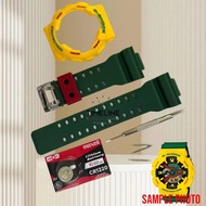 Rasta G-Shock Watch Strap and Bezel For GA-100 GA-110 GA-120 GD-100 GD-110 GD120 (OEM)