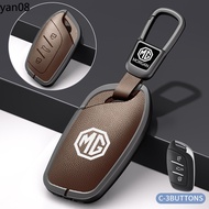For MG5 MG4 MG6 MG S GT ZX EV VS ZS HS zs gt HS gs MG3 MG5 HS MG6 Zinc Alloy Leather Car Key Case Co