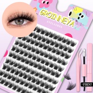 eyelash bulu mata palsu GROINNEYA [GROINNEYA] Messy Fur Flu Mink False Eyelashes Natural Thick Baby 