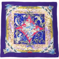 愛馬仕 Carré 140 Tropic 羊絨真絲顏色絲巾 0823 [二手] 成色極佳